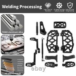 For Harley Road King MX Floorboards Foot boards Touring Street Glide 2008-2026
