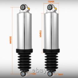 For Harley Road King Street Electra Glide CVO Chrome Rear Air Suspensions Shocks
