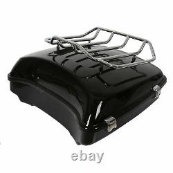 For Harley Road King Street Glide 14-23 Chopped Tour Pack Pak Trunk Luggage Rack