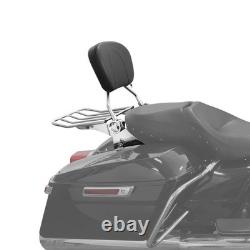 For Harley Road King Street Glide Chrome Sissy Bar Luggage Rack 2009 2025