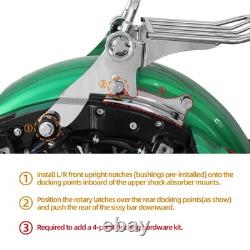 For Harley Road King Street Glide Chrome Sissy Bar Luggage Rack 2009 2025