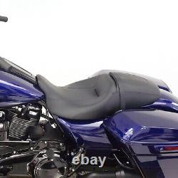For Harley Road King Street Glide Driver Passenger Waterproof Seat Two-up 2008+