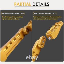 For Harley Road king Street Glide MX Floorboards Footboards CVO ULTRA 14-24 Gold