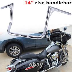 For Harley Touring Road King Street Electra Glide 14 Rise Ape Hanger Handlebars