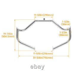 For Harley Touring Street Glide Road King 1997-UP Chrome Crash Bar Engine Guard