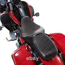 For Harley Touring Street Road King EFI FLHRSI 1997-07 Rider and Passenger Seat