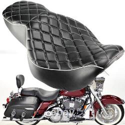 For Harley Touring Street Road King FLHR 97-07 Rider Driver Passenger Seat 2-Up