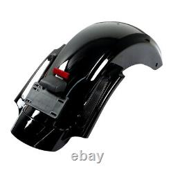 For Touring 2009-2013 Road King Street Glide CVO Style Rear Fender System With LED