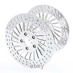 Front Brake Disc Rotors Fit For Harley Road King Street Electra Glide 00-07 Dyna