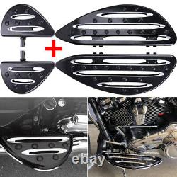 Front Driver Rear Passenger Floorboards For Harley Dyna Road King Street Glide