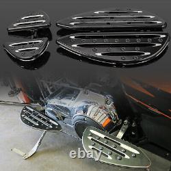Front Driver Rear Passenger Floorboards For Harley Dyna Road King Street Glide