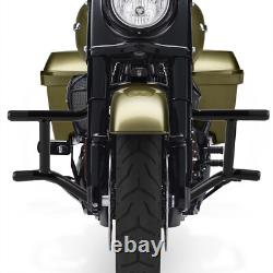 Front Engine Guard / Saddlebag Crash Bar For Harley Road King Street Glide 09-Up