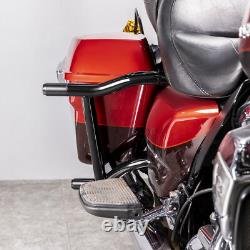 Front Engine Guard / Saddlebag Crash Bar For Harley Road King Street Glide 09-Up