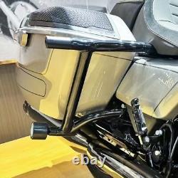 Front Engine Guard / Saddlebag Crash Bar For Harley Road King Street Glide 09-Up