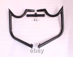 Front Engine Guard + Saddlebag Crash Bar for Harley Road King Street Glide 14-25