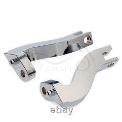 Front&Rear Floorboards Foot Pegs Mount For Harley Road King Street Glide Chrome