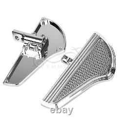 Front&Rear Floorboards Foot Pegs Mount For Harley Road King Street Glide Chrome