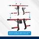 Front Rear Highway Crash Bar For Harley Road Glide Road King Street Glide 09-24
