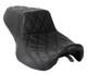 Front Rear Seat Diamond Stitch For Harley Road King 1997-07 Street Glide 2006-07