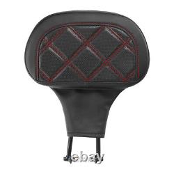 Front Rider Driver Backrest Pad Fit For Harley Touring Road King Street Glide