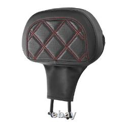 Front Rider Driver Backrest Pad Fit For Harley Touring Road King Street Glide