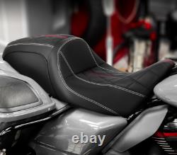 Full Set Seat Driver Passenger 1 Piece For Harley Road King Street Glide 1997-07