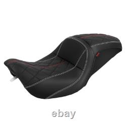 Full Set Seat Driver Passenger 1 Piece For Harley Road King Street Glide 1997-07