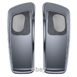 Gauntlet Gray Metallic Saddlebag 6X9 Speaker Lid For 14+ Harley Street Road King