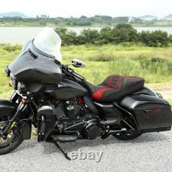 Gel Seat Cushion Harley Touring Road King Street/Road/Electra Glide 09-23 Red