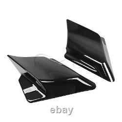 Gloss Black Stretched Side Covers For Harley Road King Street Glide FLHXS FLTRXS