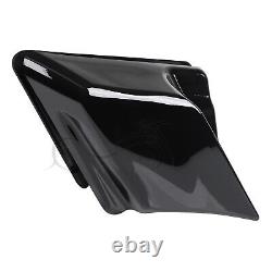 Gloss Black Stretched Side Covers For Harley Road King Street Glide FLHXS FLTRXS