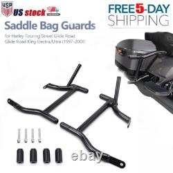 Glossy Saddlebag Guard For Harley Road King Street Electra Glide Ultra Classic
