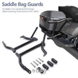 Glossy Saddlebag Guard For Harley Road King Street Electra Glide Ultra Classic