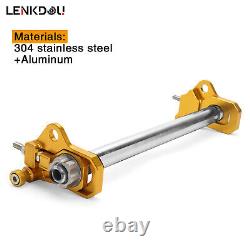 Gold Rear Axle Adjuster Kit Alloy For Harley Touring Road King Street Glide 09+