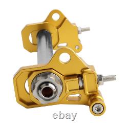 Gold Rear Axle Adjuster Kit Alloy For Harley Touring Road King Street Glide 09+