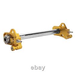 Gold Rear Axle Adjuster Kit Alloy For Harley Touring Road King Street Glide 09+
