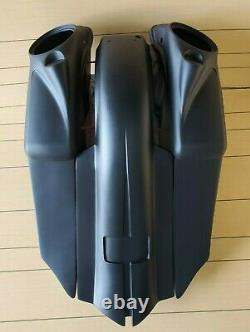 HARLEY 14-18 7 STRETCHED SADDLEBAG, 8 Lids & FENDER FLH ROAD KING STREET GLIDE