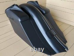 HARLEY 14-21 7 STRETCHED SADDLEBAG, 8 Lids & FENDER FLH ROAD KING STREET GLIDE