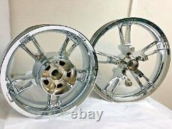 HARLEY DAVIDSON STREET GLIDE CHROME ENFORCER WHEELS 14-19 Road King Exchange