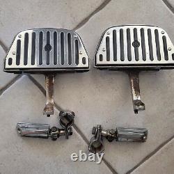 HD Road King Electra Street Glide Chrome V Passenger Footboard Cover + Pegs Lot