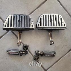 HD Road King Electra Street Glide Chrome V Passenger Footboard Cover + Pegs Lot