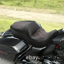 Hammock Rider Passenger Seat Touring Road King Street Glide Tri Glide Black Red