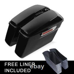 Hard Saddle Bags Fit for Harley Touring Road King Street Electra Glide 1993-2013