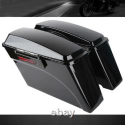 Hard Saddle Bags Saddlebags For Harley Touring Road King Street Glide 1994-2013