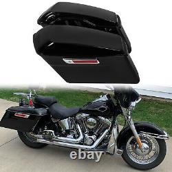 Hard Saddle Bags WithLatch For Harley Touring Road King Street Electra Glide 93-13