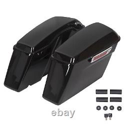 Hard Saddle Bags WithLatch For Harley Touring Road King Street Electra Glide 93-13