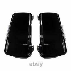 Hard Saddle bags Trunk with Lid Latch Key For Harley Touring Road King 1994-2013