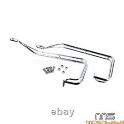 Hard Saddlebag Guard Rails For Harley Touring'09-13 Road King FLHR Street Glide