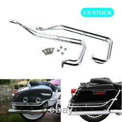 Hard Saddlebag Guard Rails For Harley Touring Road King Street Glide 2009-2013