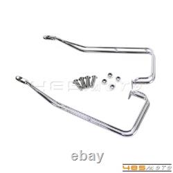 Hard Saddlebag Guard Rails For Harley Touring Road King Street Glide 2009-2013